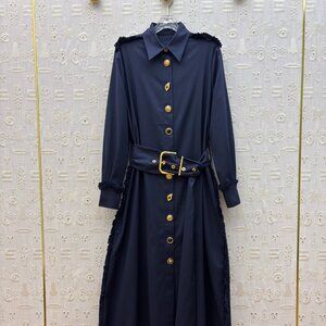 Schiaparelli trench coat-style shirt dress